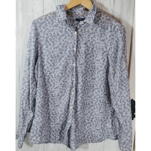 Gap Womens Button Down 100% Cotton Floral  XL FREE SHIPPING! - Picture 2 of 12